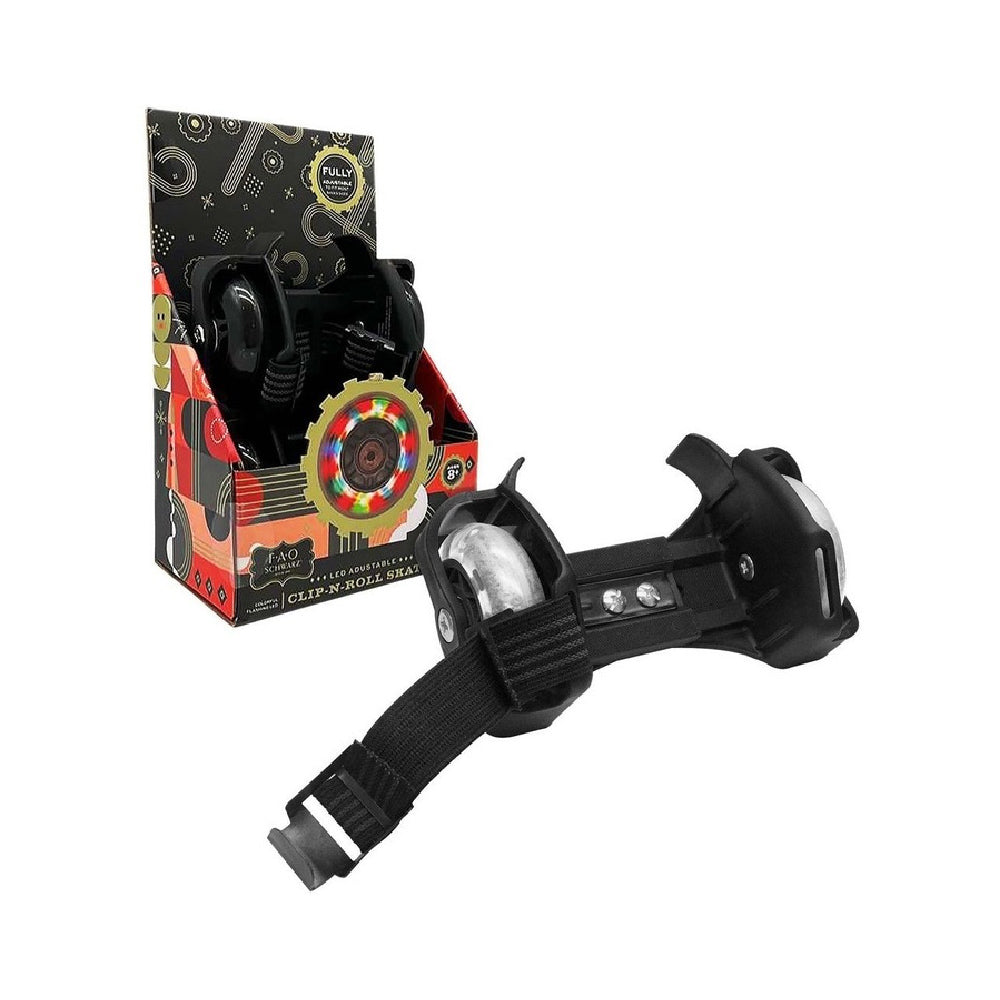 FAO Schwarz Clip-N-Roll Shoe Skates Black - Main Image