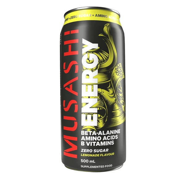 12 Pack x Musashi Energy Drink 500ml- Lemonade