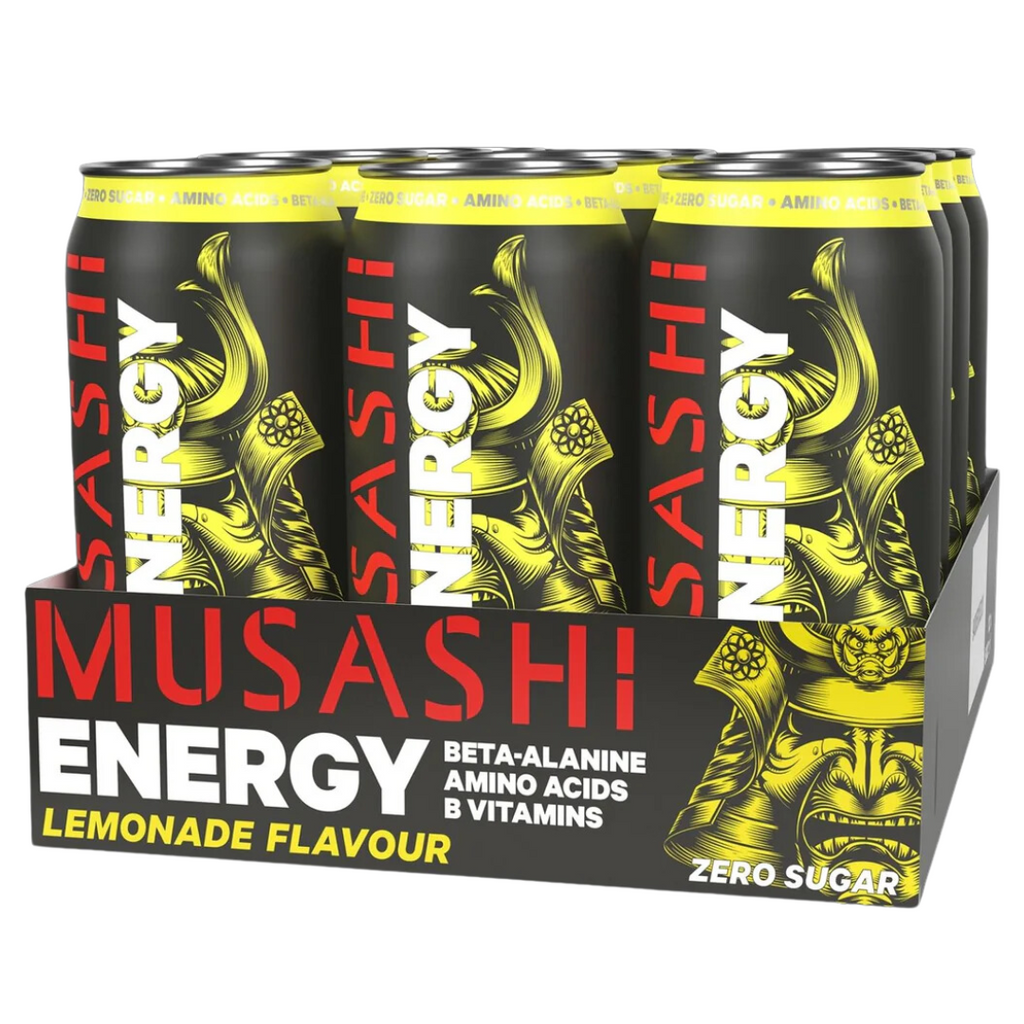12 Pack x Musashi Energy Drink 500ml- Lemonade