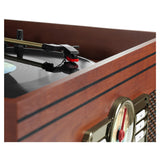 Victrola The Quincy 6-In-1 Bluetooth Record Player - Mahogany