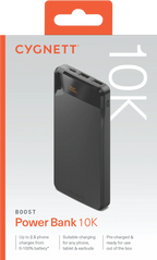Cygnett Boost Power Bank 10k 4th Gen - Black