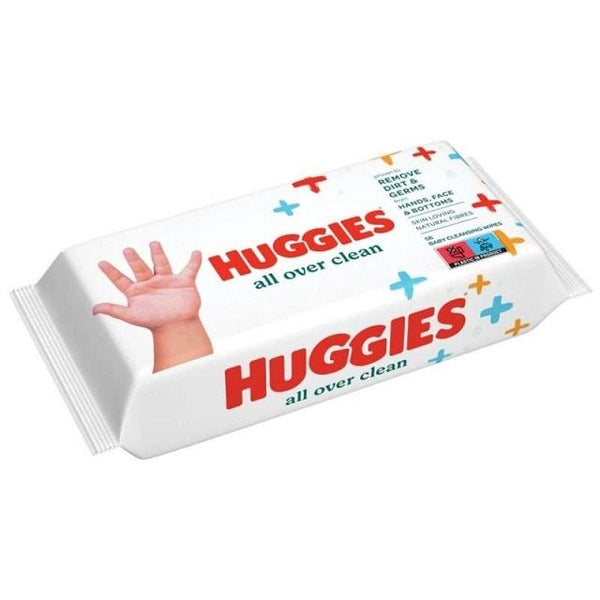 10 Pack x Huggies All Over Clean 56 Baby Wipes