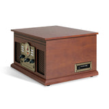 Victrola The Quincy 6-In-1 Bluetooth Record Player - Mahogany