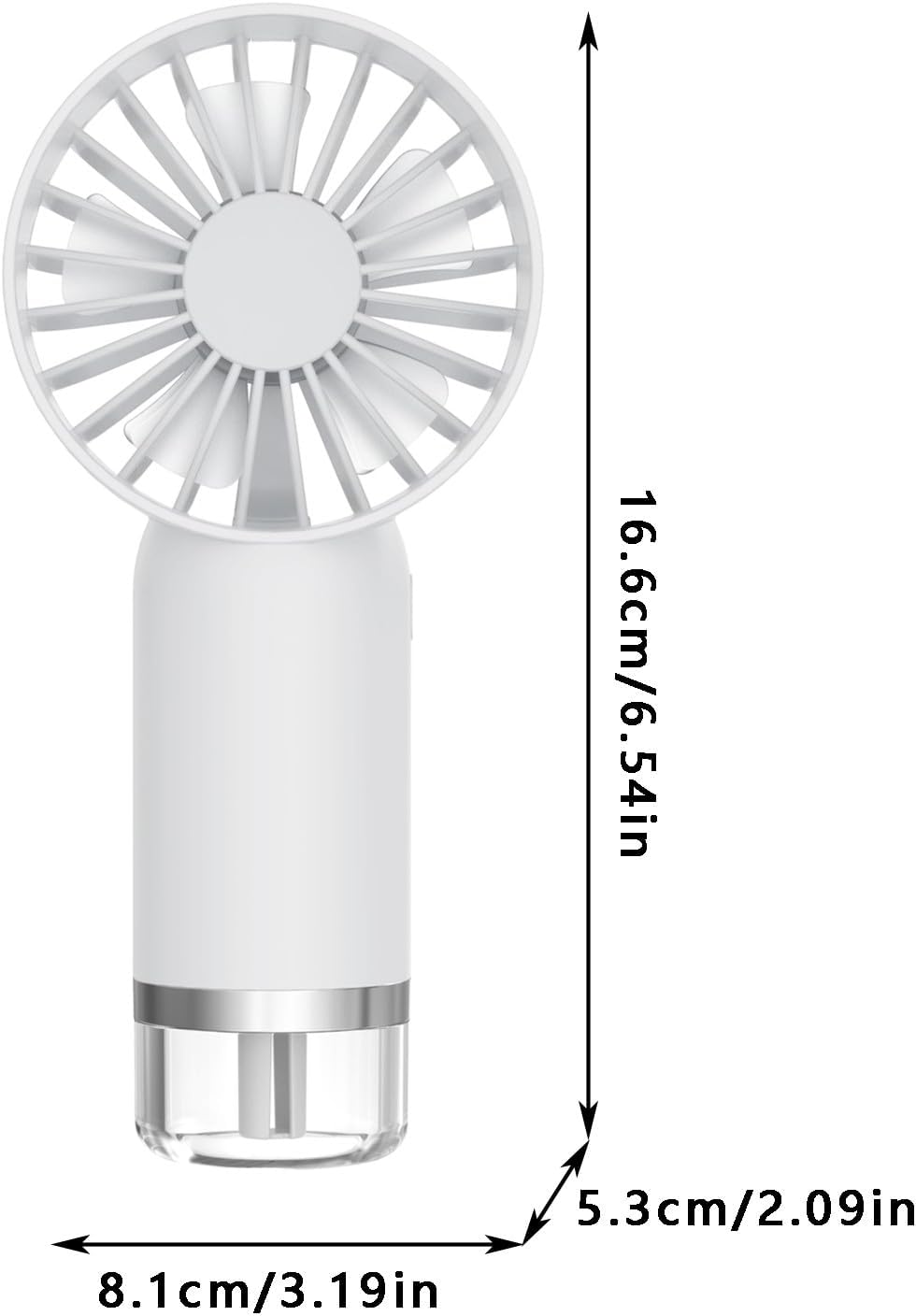 Mini USB Rechargeable Misting Fan – Quiet Portable Handheld Water Spray Cooler