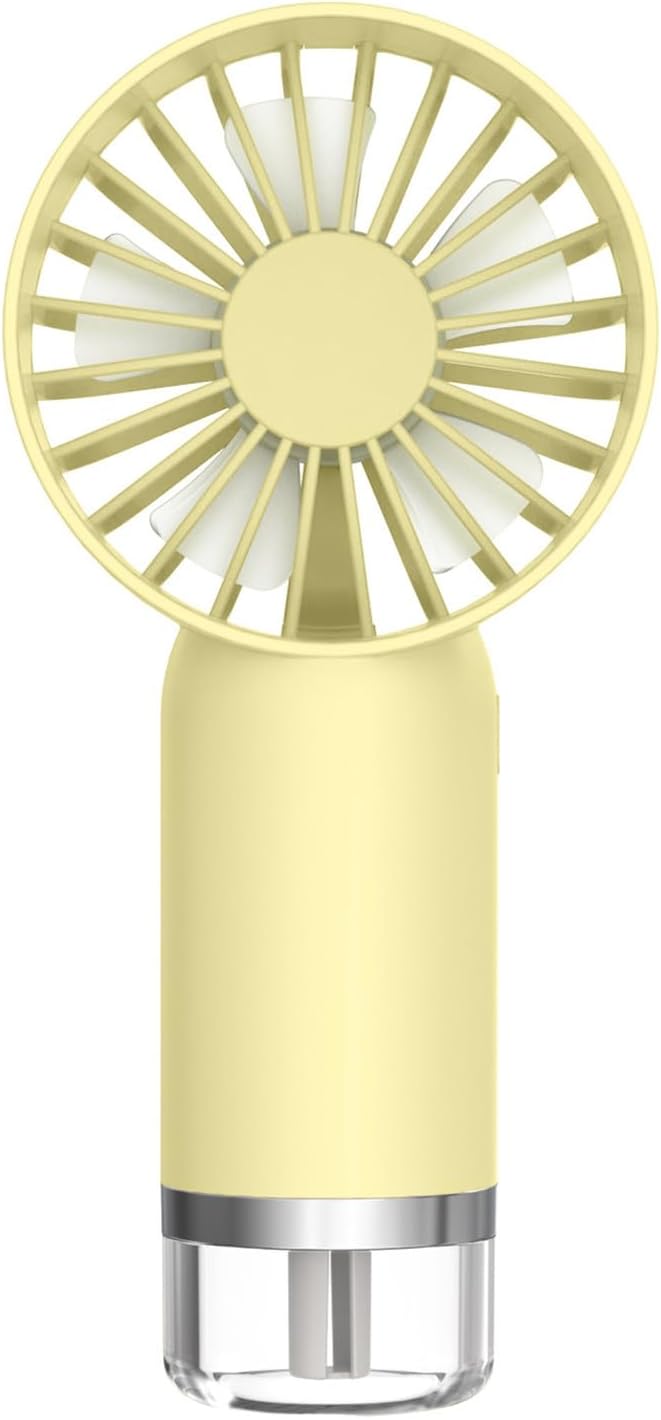 Mini USB Rechargeable Misting Fan – Quiet Portable Handheld Water Spray Cooler