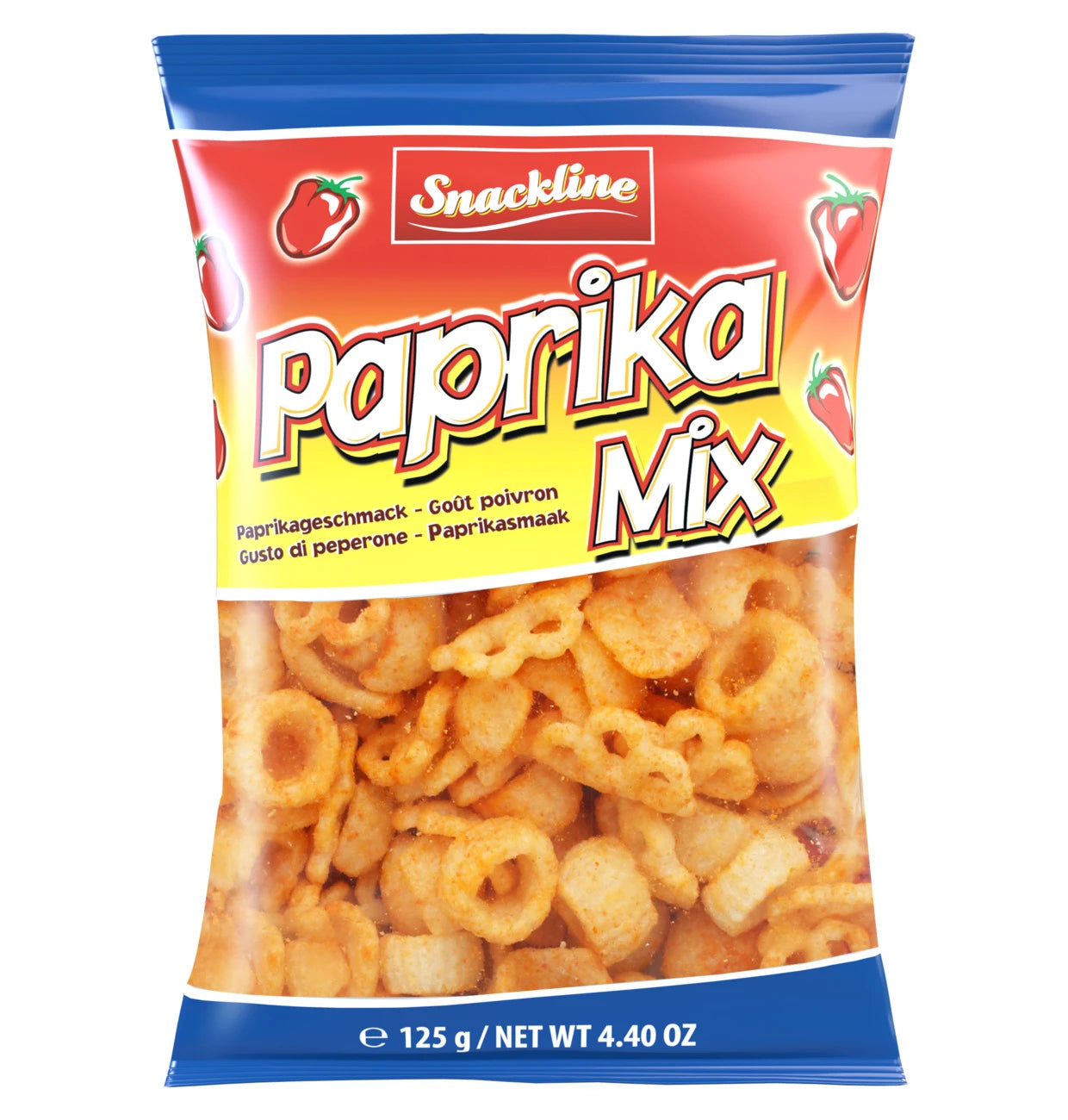 25 Pack x EU Snackline Paprika Mix 125g