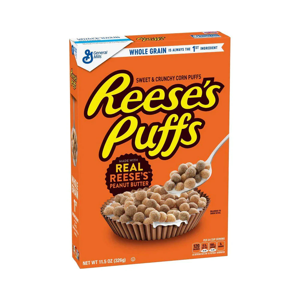 2 Pack x General Mills Reese's Puffs Cereal 326g