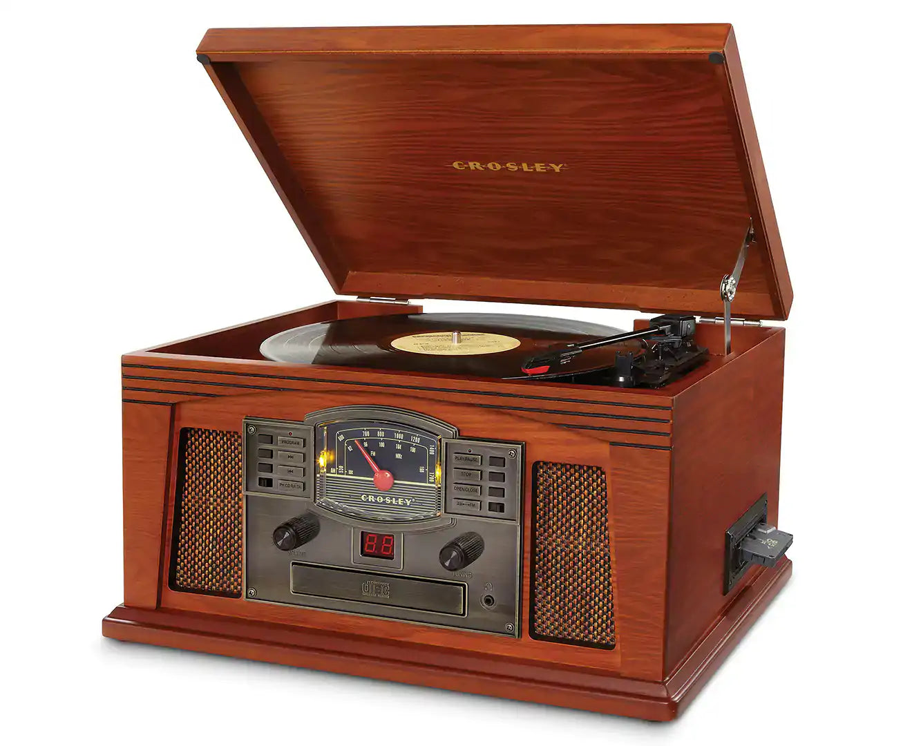 Refurbished Crosley Lancaster Turntable With Bluetooth - Paprika