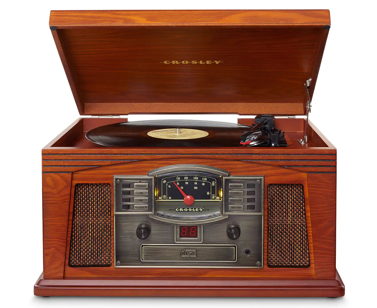 Refurbished Crosley Lancaster Turntable With Bluetooth - Paprika