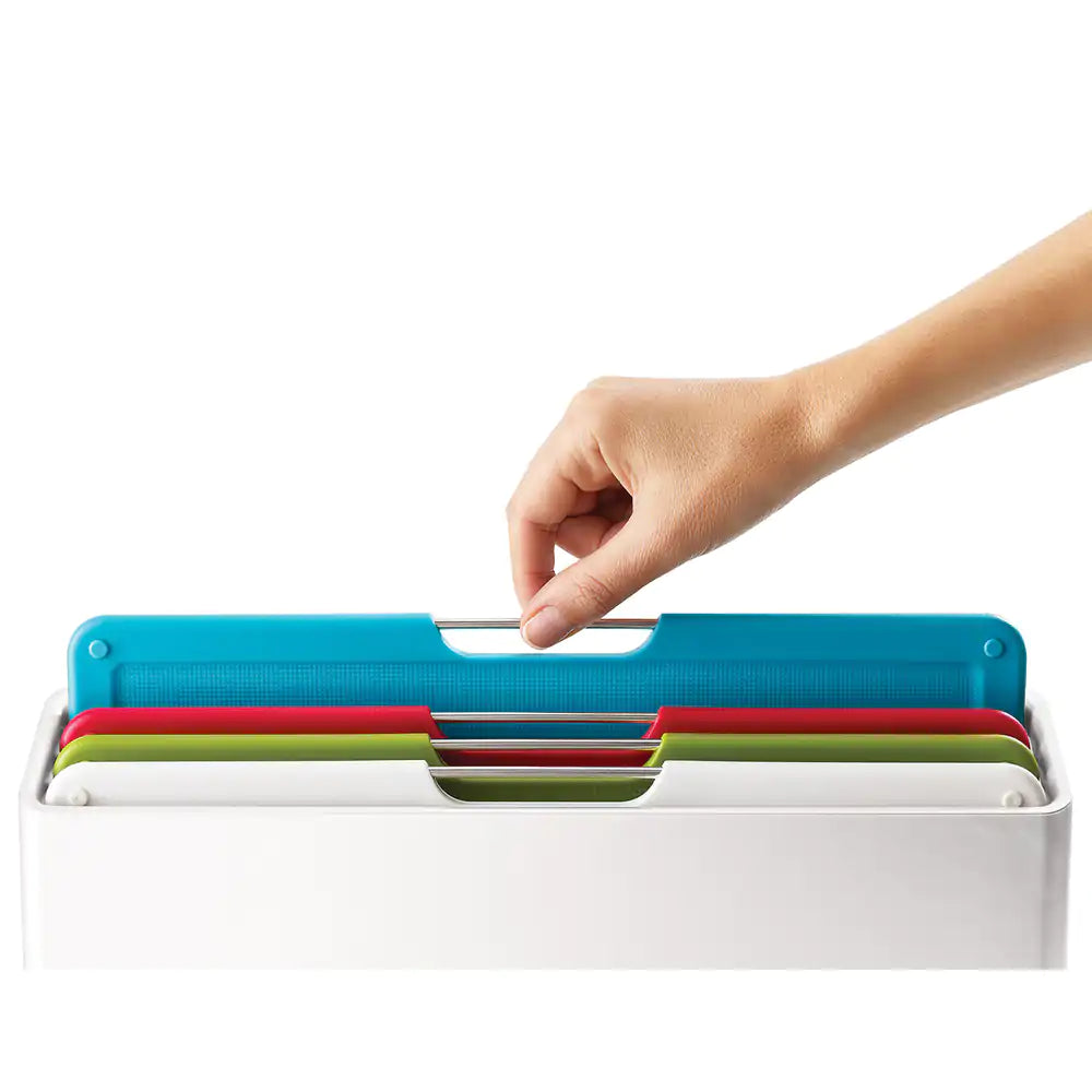Joseph Joseph Folio 5-Piece Regular Chopping Board Set Arctic White