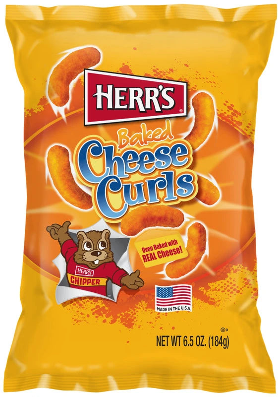 12 Pack x Herr's Baked Cheese Curls 184g