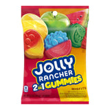 12 x Jolly Rancher 2in1 Gummies Misfits Peg Bag 184g