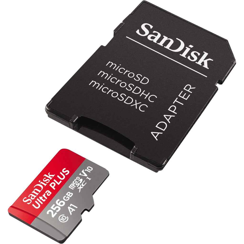 SanDisk Ultra Plus MicroSDXC Memory Card With Adapter - 256GB