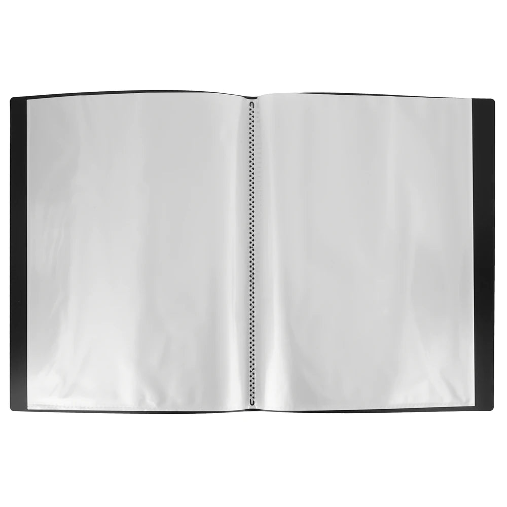 6 Pack x ColourHide A4 My Wingman Display Book Black 20 Pockets