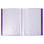 6 Pack x ColourHide A4 My Wingman Display Book Purple 40 Pockets