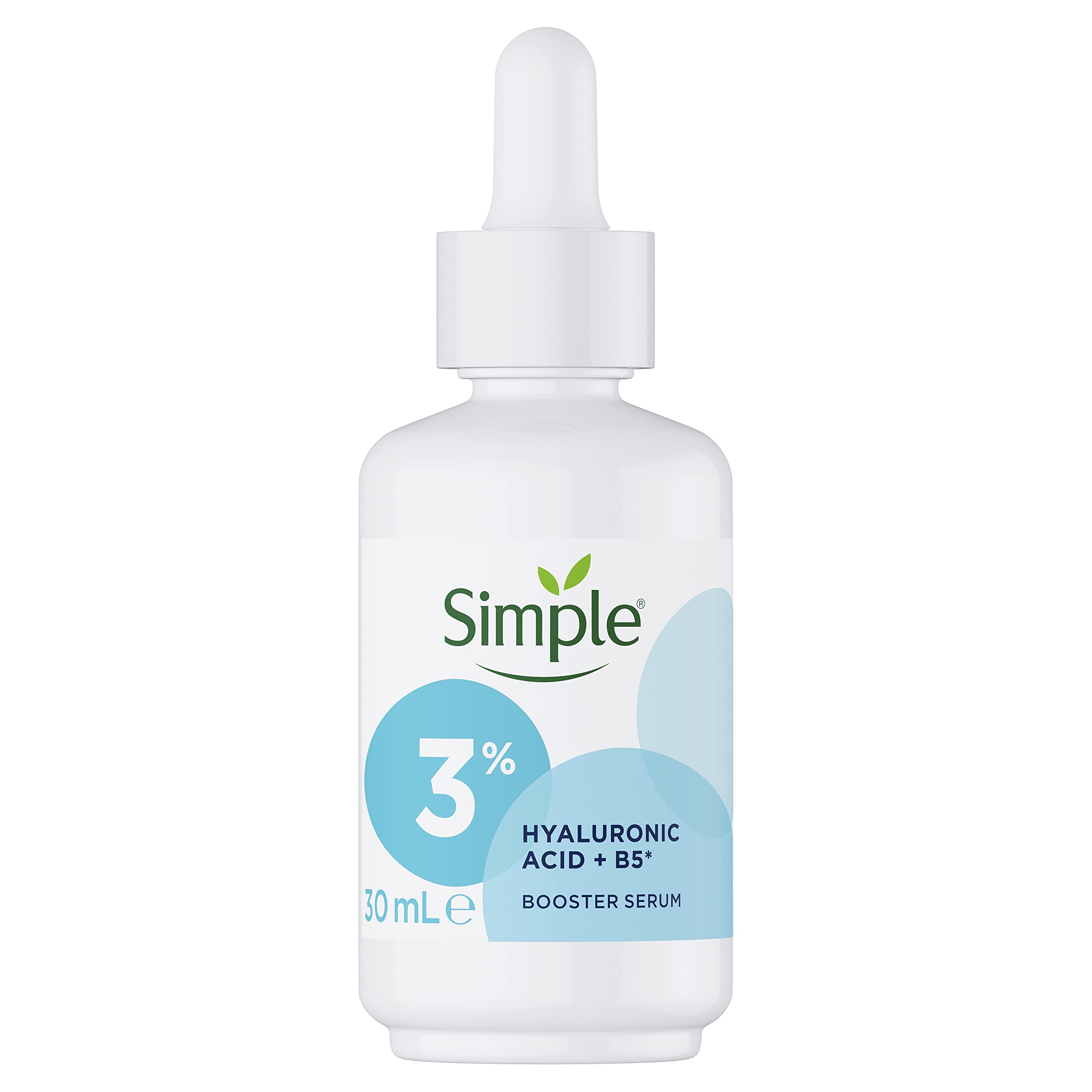 3 x Simple Serum Hyaluronic Acid and B5 3% All Skin Types 30mL