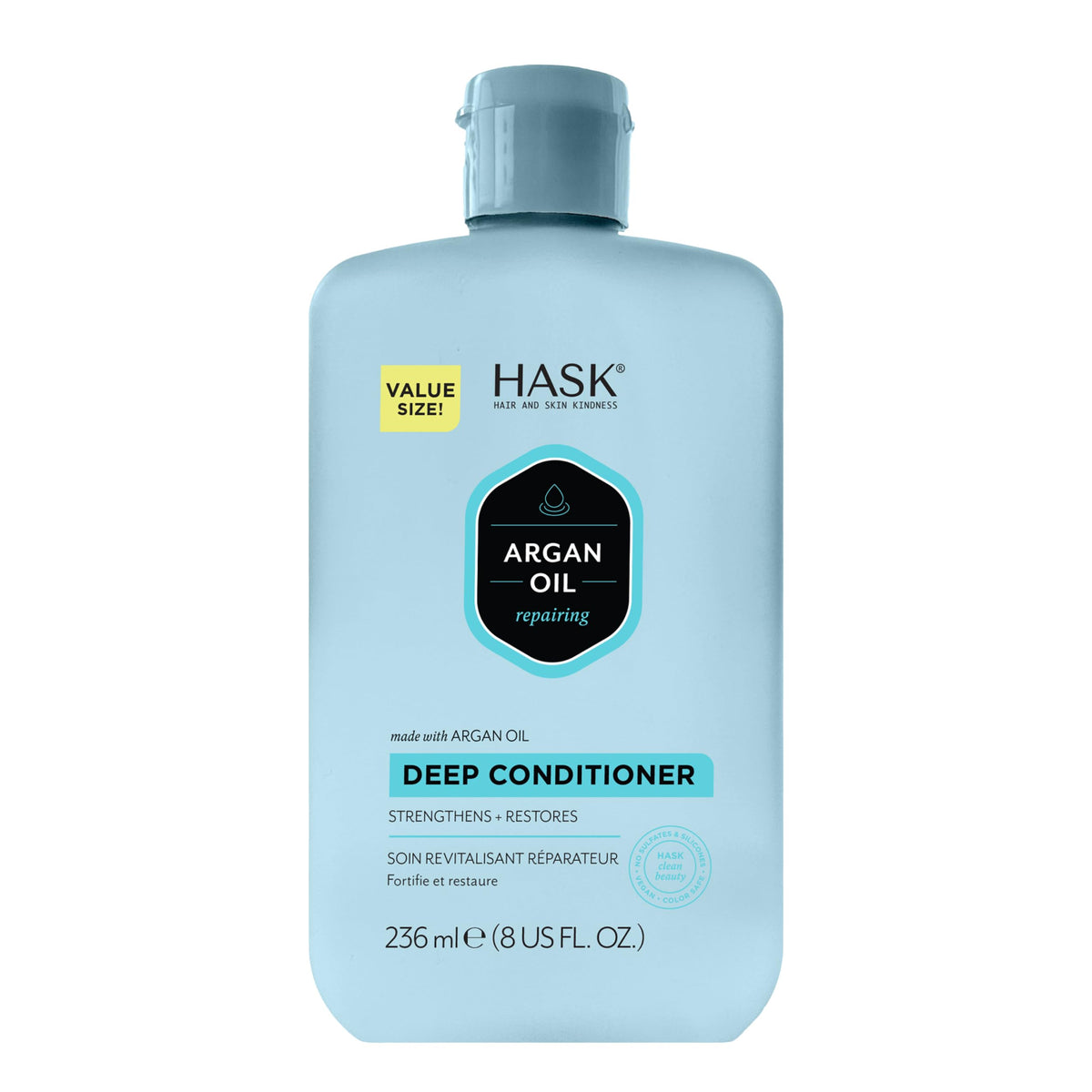 6 x Hask Argan Oil Repairing Deep Conditioner 236mL