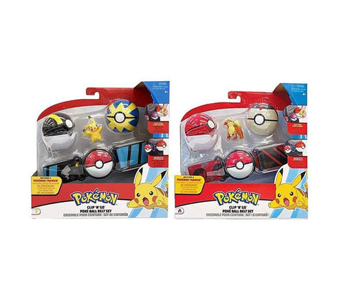 Pokémon Clip 'N' Go Poke Ball Belt Set Assorted