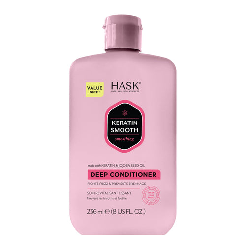 6 x Hask Keratin Smooth Deep Conditioner with Keratin & Jojoba Seed Oil 236mL