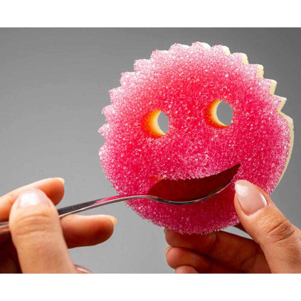 2 Pack x Scrub Mommy Dual-Sided Scrubber Sponge - Pink