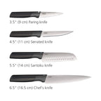 Joseph Joseph 8-Piece Folio Plus Knife & Chopping Board Set