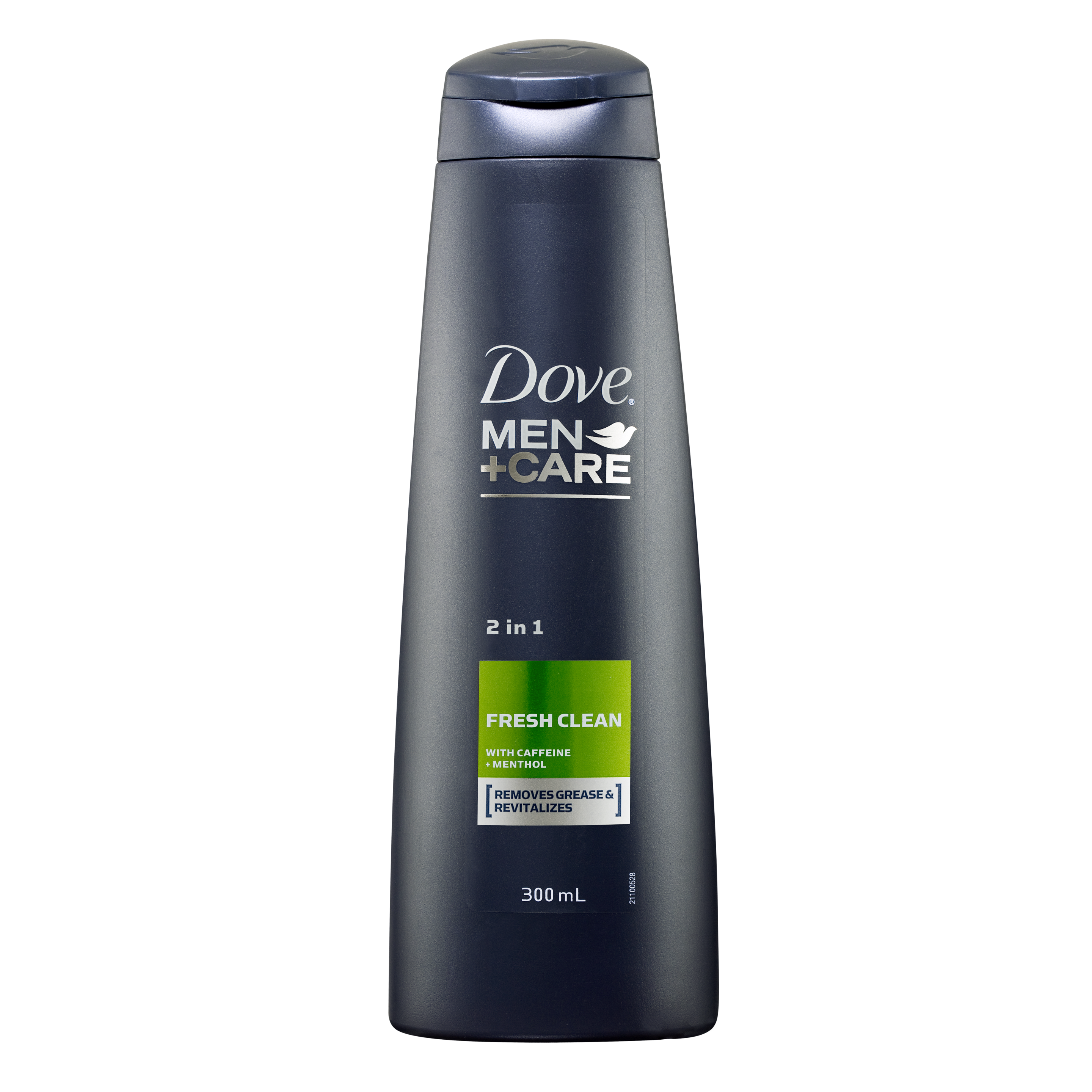 3 x Dove Men+Care Fresh Clean 2-in-1 Shampoo with Caffeine + Menthol 300mL
