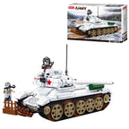 Sluban Army Building Blocks - Battle Of Budapest - Medium White Tank - 518 Piece
