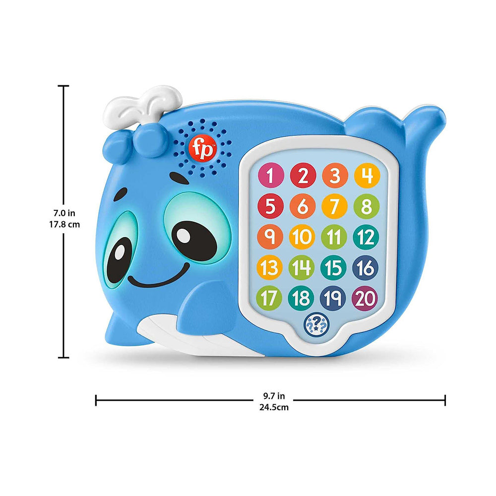 Fisher-Price Linkimals 1-20 Count & Quiz Whale - Blue