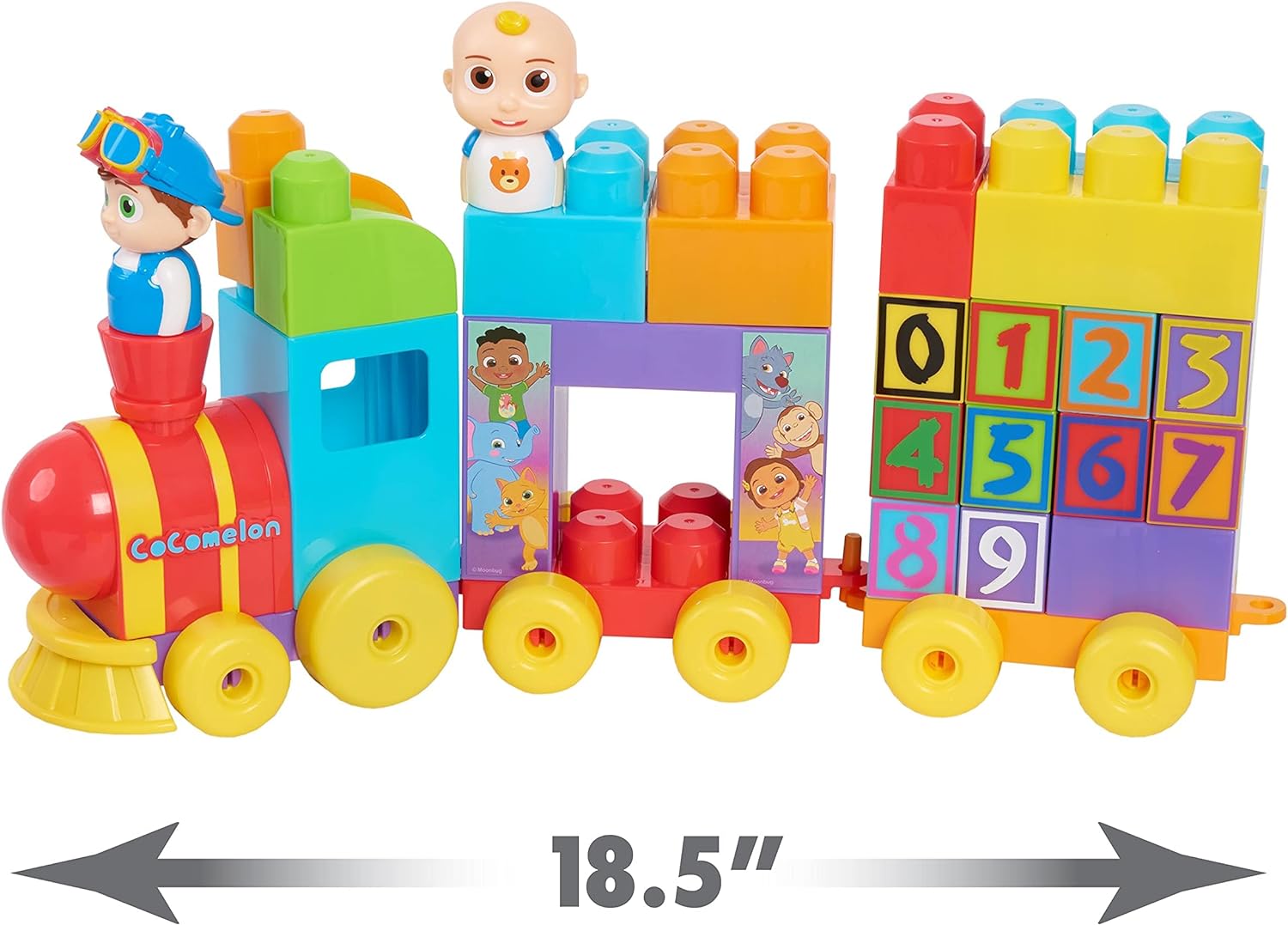 CoComelon Building Block Stacking Train - 40 Piece