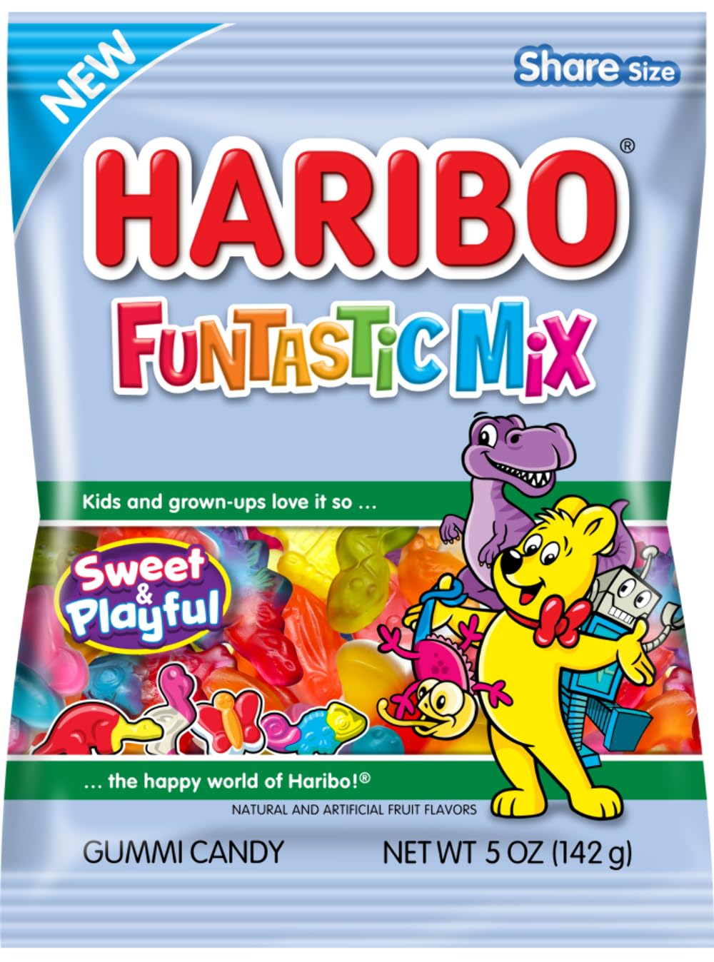 12 x Haribo Funtastic Mix Peg Bag 141g