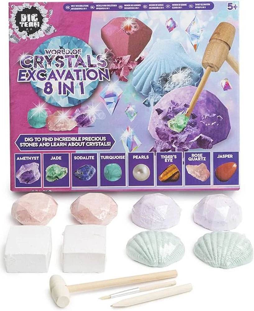 Explore 8 In 1 World Of Crystals Excavation