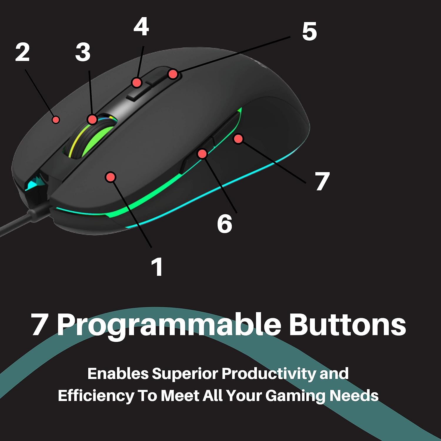 Philips Momentum Gaming Wired Mouse