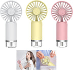 Mini USB Rechargeable Misting Fan – Quiet Portable Handheld Water Spray Cooler
