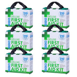 6 x Deluxe First Aid Kit (210 Pieces)