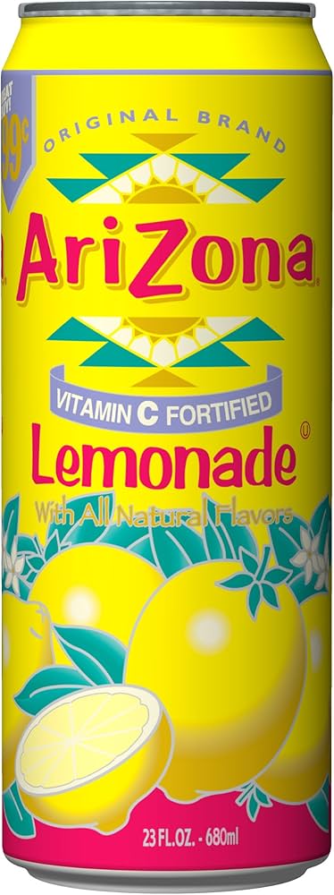 24 x Arizona Lemonade Fruit Juice 680ml
