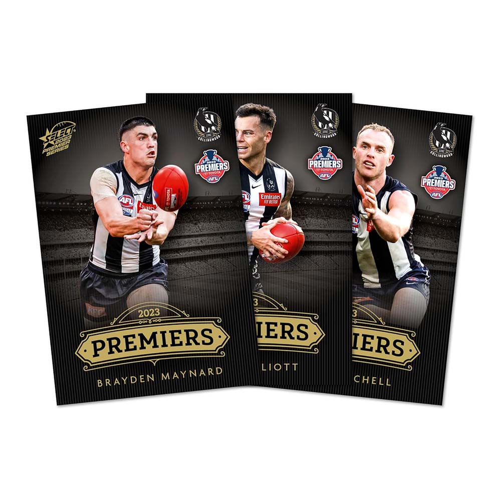 Official 2023 AFL Collingwood Premiers Commemorative Card Set