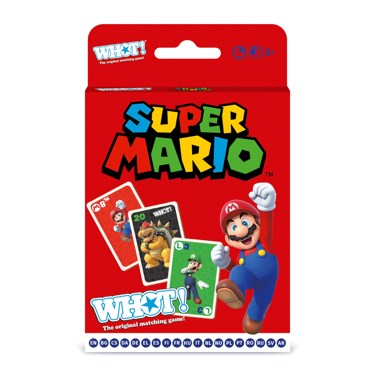 Mega Whot Super Mario The Original Matching Card Game