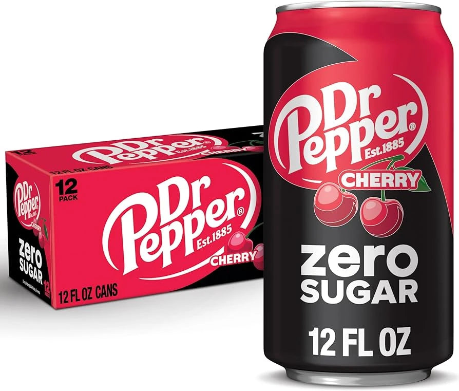 12 Pack x Dr Pepper Cherry Zero Sugar - 355ml