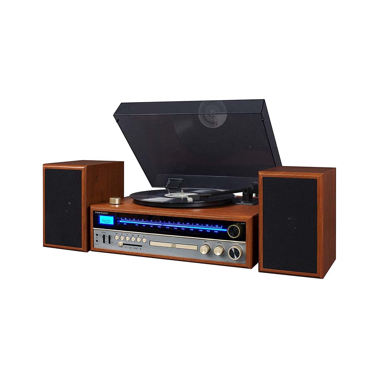 Refurbished Crosley 1975T Entertainment System - Walnut