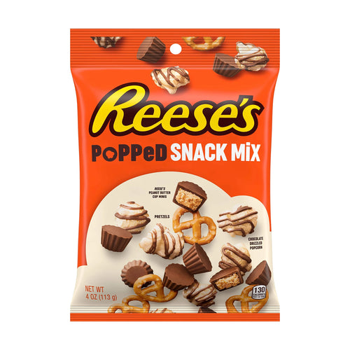 12 x Reese's Popped Snack Mix Peg Bag 113g