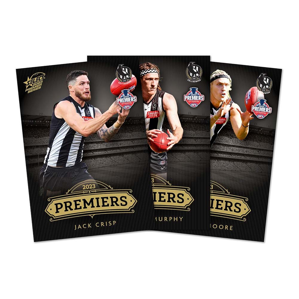 Official 2023 AFL Collingwood Premiers Commemorative Card Set
