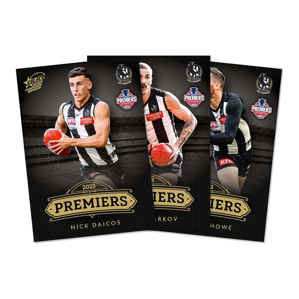Official 2023 AFL Collingwood Premiers Commemorative Card Set
