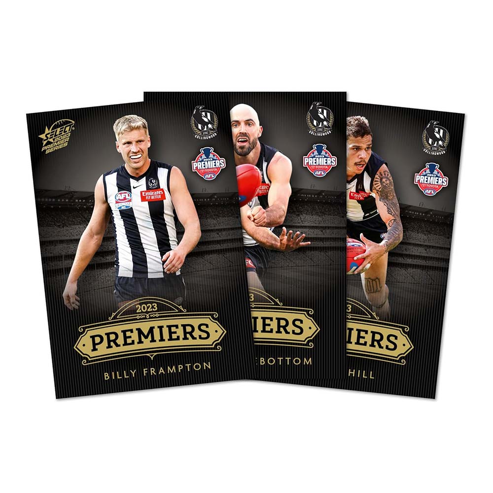 Official 2023 AFL Collingwood Premiers Commemorative Card Set