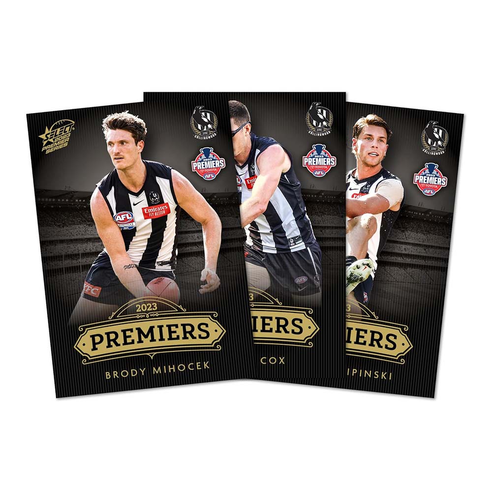 Official 2023 AFL Collingwood Premiers Commemorative Card Set