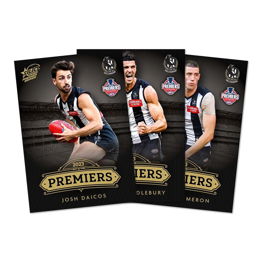 Official 2023 AFL Collingwood Premiers Commemorative Card Set