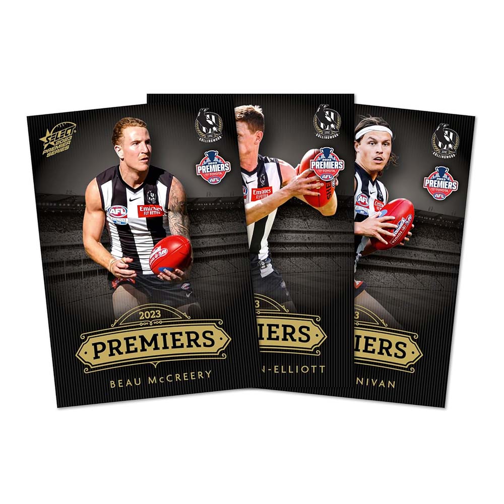 Official 2023 AFL Collingwood Premiers Commemorative Card Set