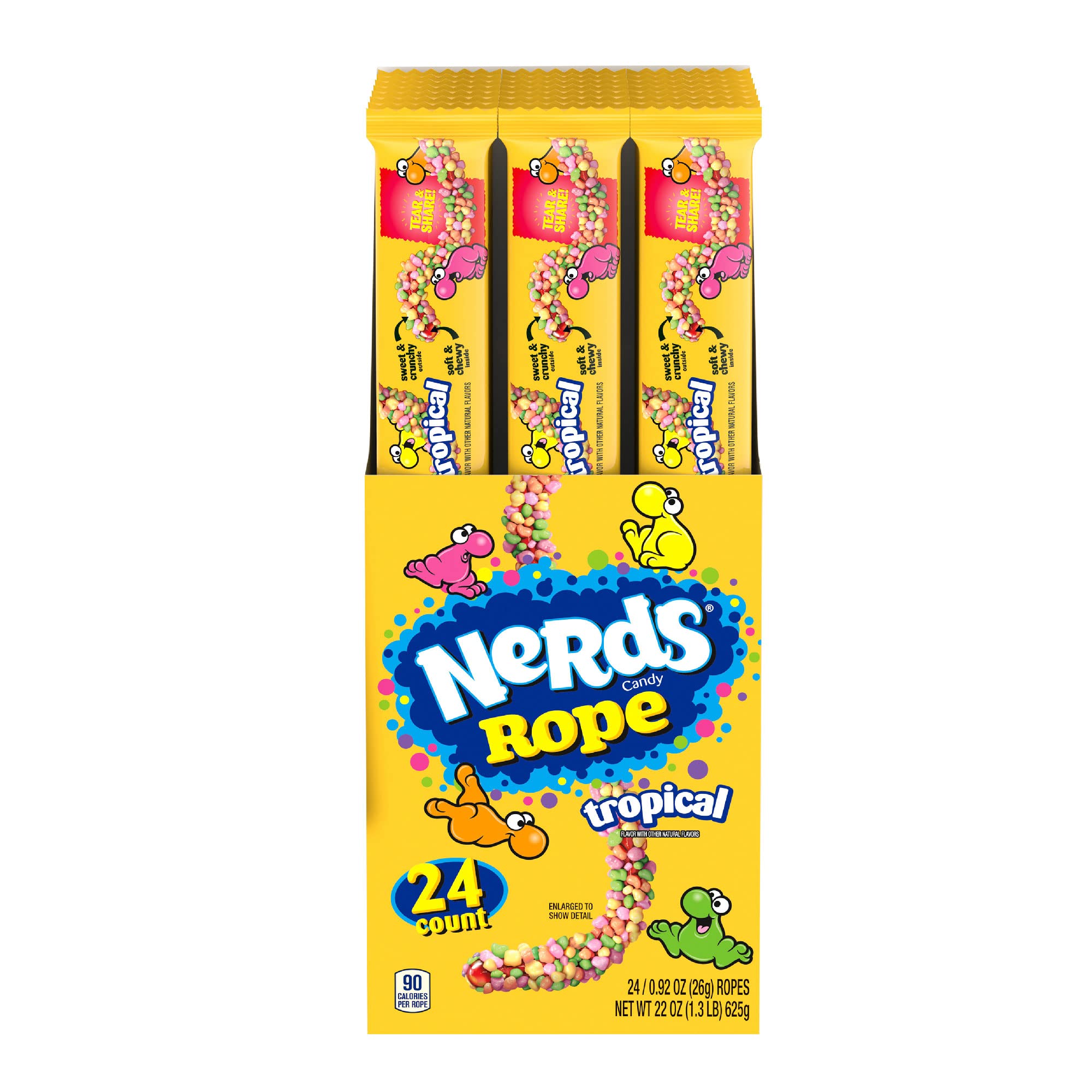24 x Nerds Rope Tropical 26g