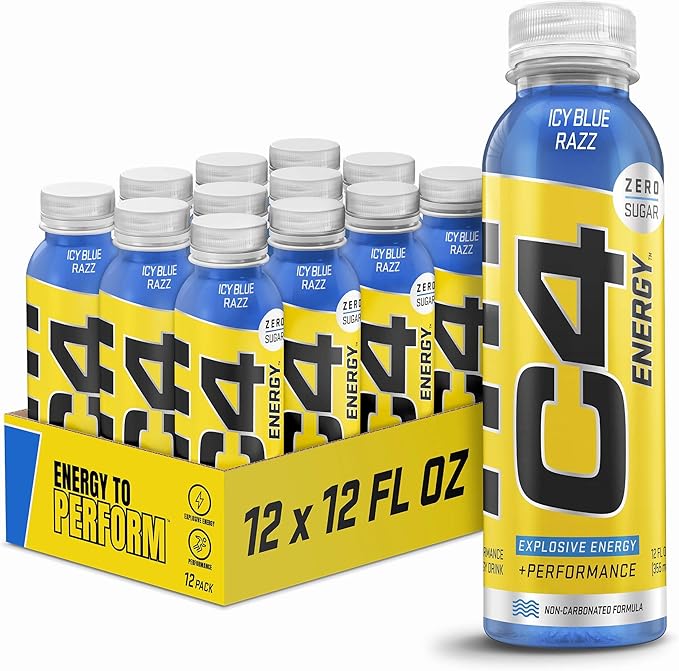 12 Pack x C4 On-The-Go RTD 355ml- Icy Blue Razz