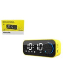Pantone Digital Clock with Bluetooth Speaker - Yellow
