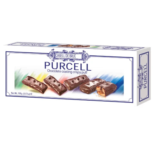 24 Pack x Tatawa Cabell De Brue Purcell Choc Coated Crispy Puff 100g
